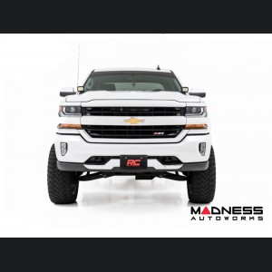 Chevrolet Silverado 1500 Lighting Upgrade - Ditch Light LED Mount w/ Black Series with Amber DRL